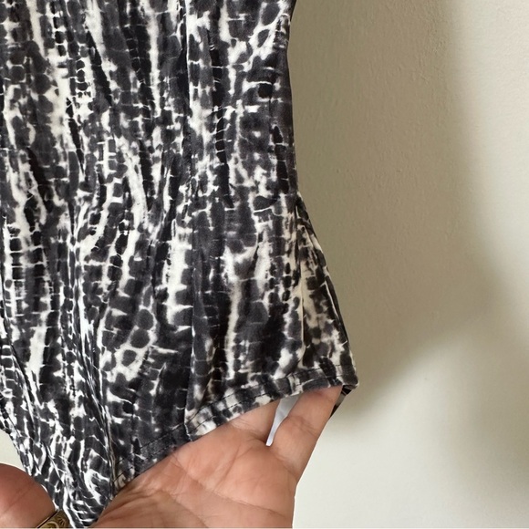 Proenza Schouler Classic One Piece Swimsuit Black/White Abstract Print Size S - Picture 5 of 10